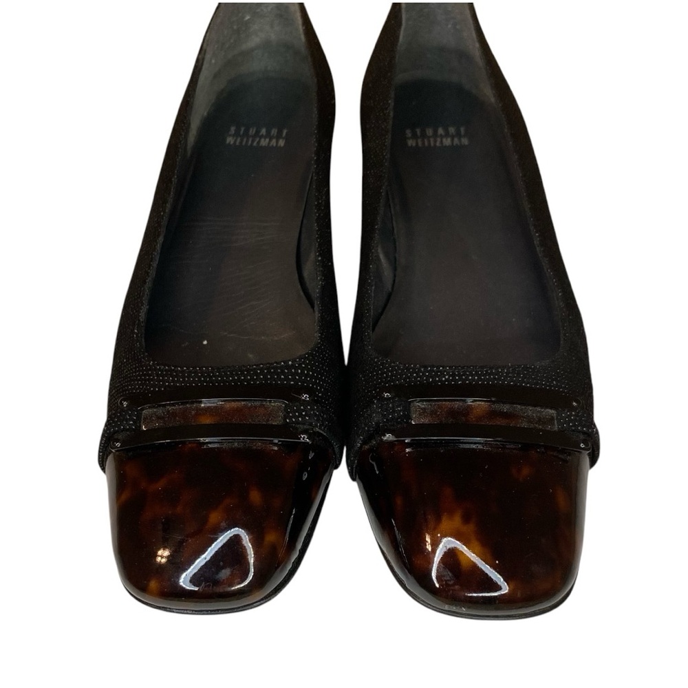 Stuart Weitzman Tortoise Cap Toe Ballet Flats - Picture 2 of 7